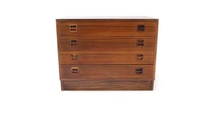 Four-Drawer Rosewood Cabinet